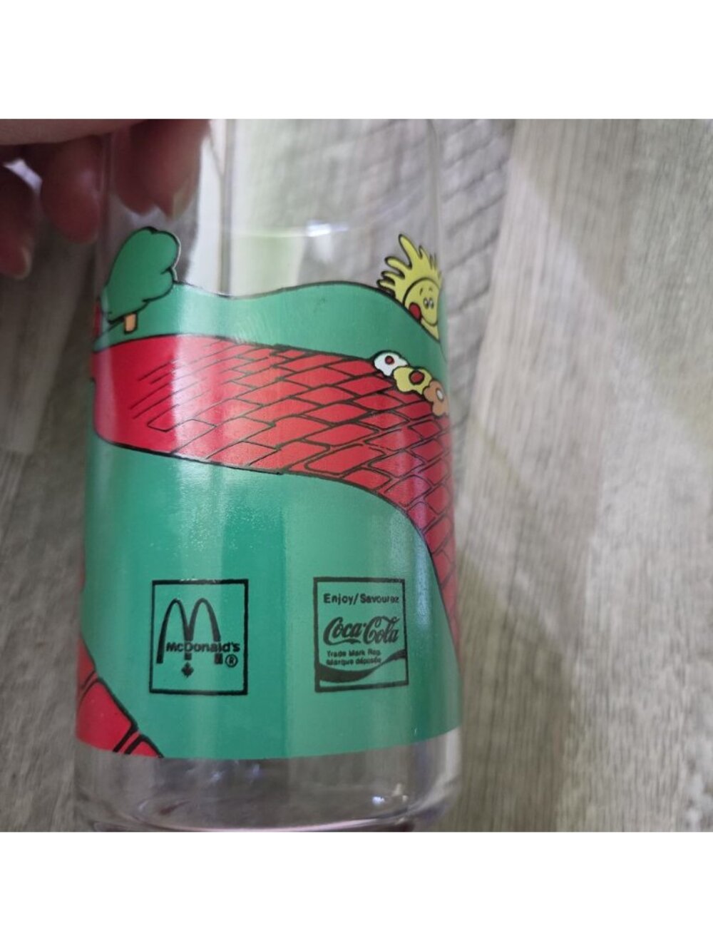 McDonald's Vintage 1980s Hamburglar Birdie Glass Set Retro Fast Food Drinkware - Picture 7 of 12